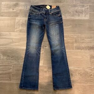 American Eagle Outfitters Dark Blue Flare Jeans